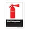Signmission ANSI Sign, Fire Extinguisher, 10in X 7in Decal, 7" W, 10" L, Landscape, Fire Extinguisher OS-Misc-D-710-L-19738 - alternate 1